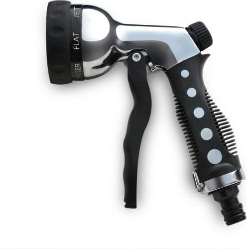 Multifunctional car wash water gun Metal 8 function adjustable electro-galvanized metal water gun water gun