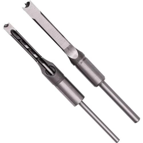 NEW HSS Twist Drill Bits Woodworking Drill Tools Kit Square Auger Mortising Chisel Drill Set Square Hole Extended Saw