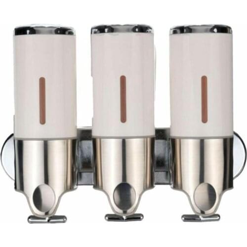 3x 500mL Wall Mounted Bathroom Shower Body Lotion Shampoo Liquid Soap Dispenser