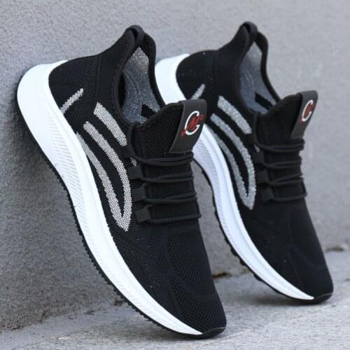 New mens breathable sports shoes fashion white mesh non-slip casual shoes outdoor low-top wear-resistant running mens shoes