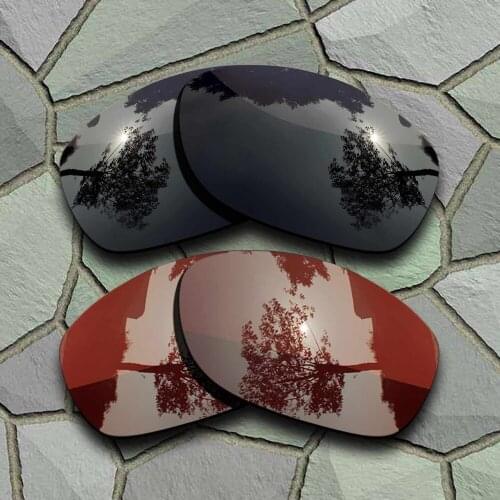 Grey Black&Bronze Brown Sunglasses Polarized Replacement Lenses for Oakley Pit Bull
