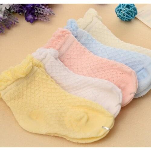 Clearance!!! Spring Summer Lace Baby Girls Solid Socks Cute Candy Color Children Kids Toddler Cotton Socks 0-3 Years