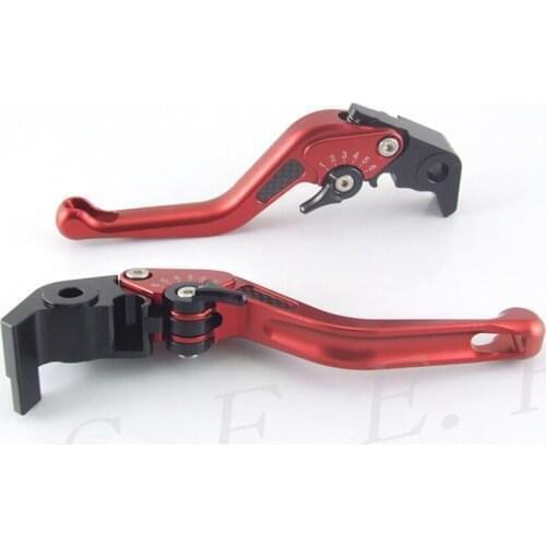 SFEP 3D Short CNC Adjustable Motorcycle Brake and Clutch Levers with Carbon Fiber Inlay Type For Honda CB1000R 2018-2019