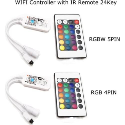 16Million colors Wifi RGB / RGBW led controller smartphone control music and timer mode magic home mini wifi led rgb controller