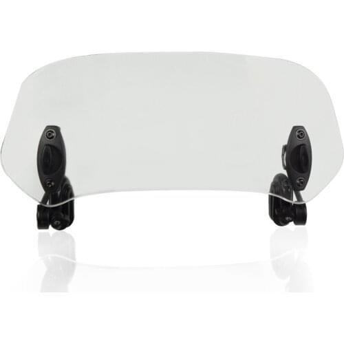 Motorcycle Universal Adjustable Clip-on Windshield Wind Screen Extension Spoiler Air Deflector Windscreen For YAMAHA FJR1300ES