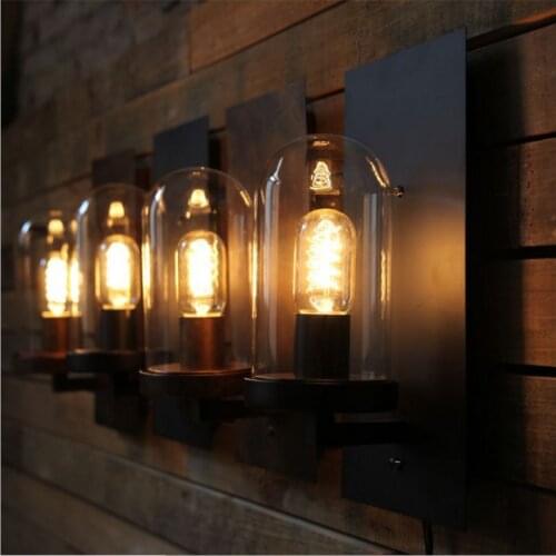 Retro Loft Style Industrial Edison Vintage Wall Light Lamp Antique Iron, Edison Wall Sconce Lamparas De Pared
