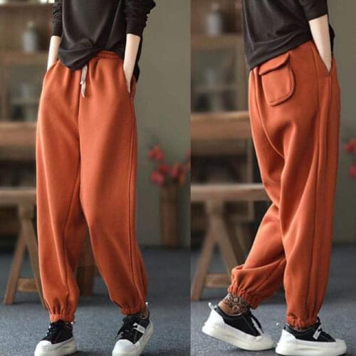 Women Pants Sweatpants Womens Autumn Winter Elastic Waist Casual Sports Pants Trousers Pantalones De Mujer