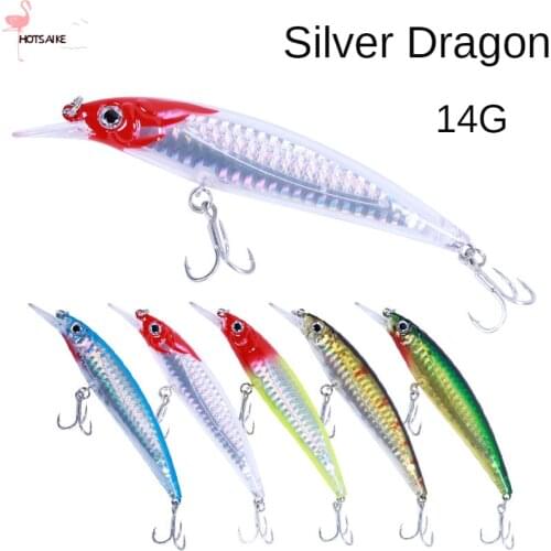 1Piece Minnow Fishing Lure Easy Shiner Chatter Bait for Fishing 113mm 14g Hard Bait Ring Bead Bearking Fishhooks Micro Jig