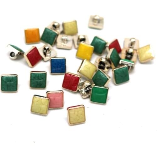 100pcs 10mm Kawaii oil buttons for shirt Scrapbooking accessories Plastic button