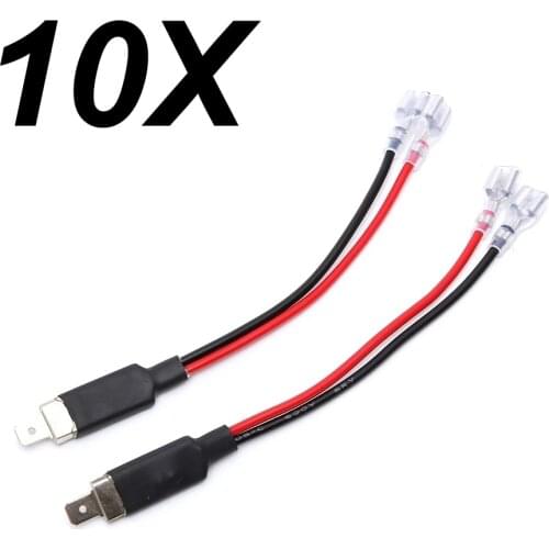 10X LED H1 Replacement Single Converter Wiring Connector Cable Conversion Lines Adapter Holder HID Headlight Bulb Accessories