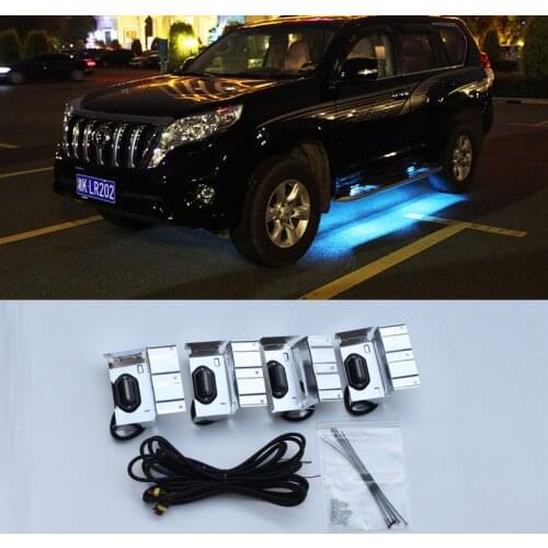 2010 -2018 4pcs LED Door Side Step Running Board Lights For Toyota Land Cruiser Prado FJ 150 2018 Accessories