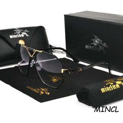 2018 NEW square frame vintage sunglasses Women Oversized Big Size Sun Glasses for Men Female Shades Black UV400 Eyewear FML