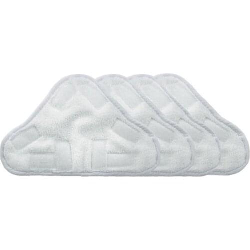 4 Pcs of Replacement Steam Mop Microfiber Cloth Pad for H2O X5 Mop Triple-cornered Mop
