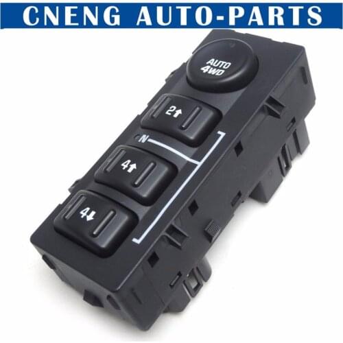 4WD 4x4 Wheel Transfer Case Selector Button Dash Switch for Chevrolet Silverado Suburban 15136039, 15164520, 19259313 RE003-006