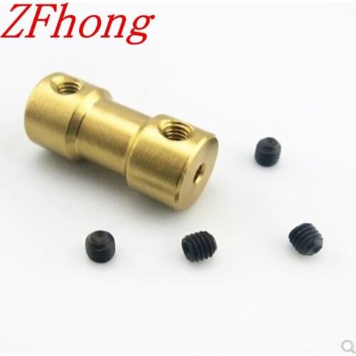 4pc/lot 19 kinds 2mm,3mm,4mm, 5mm,6mm brass shaft coupler coupling Shaft Motor Coupler Motor connector RC HM Accessories