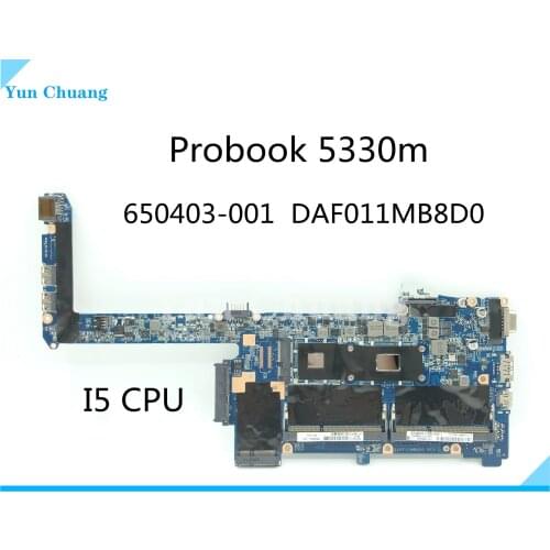 650403-001 laptop motherboard For HP Probook 5330m board mainboard DAF011MB8D0 QM67 i5-2520M 100% tested good