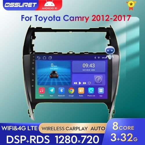 For Toyota Camry 2012-2017 North America Android Car Radio Multimedia Video Player Navigation GPS Stereo Mirror link TPMS DAB