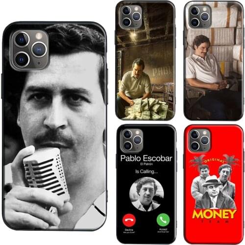 Pablo Escobar Money TPU Case For iPhone XR X XS Max 11 12 Pro Max mini 6S 7 8 Plus SE 2020 Cover Coque