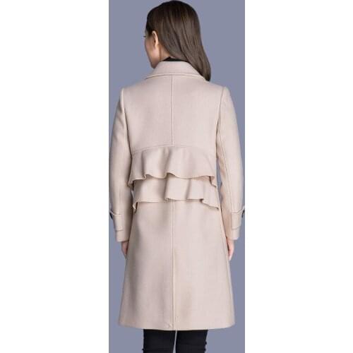 Long Feminino Casaco Coat Women Wool Coat Abrigo Mujer Autumn Winter Coats Outwear Jacket Womens Clothing KJ168 s 's