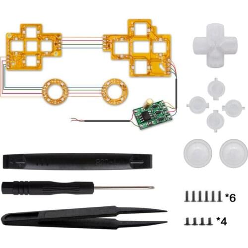 For PS4 Wireless Controller LED Light Board DIY Button Analog Joystick LED Light Board For PS4 Game Handle Repair Parts Newest