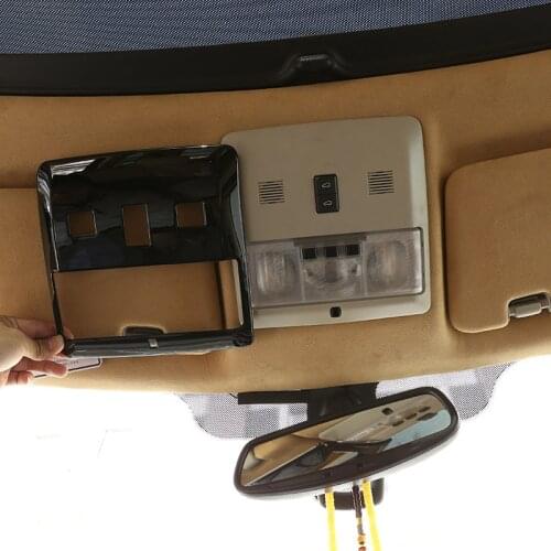 For Land Rover Discovery 3 LR3 2004-2009 Car Styling ABS chrome/Black Car Front Reading Light Frame Trim Sticker Car Accessory