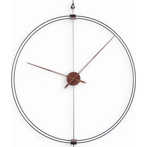 Spain 3D Luxury Wall Clock Large Size Creative Metal Clocks Wall Home Decor Silent Watch Industrial Decor Duvar Saati Gift D046