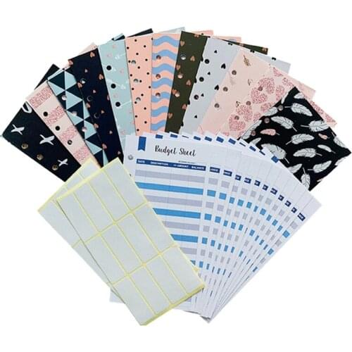 12 Packs Budget Envelopes Laminated Cash Envelope for Budgeting and Saving Money Waterproof Finance Keeper Organizer