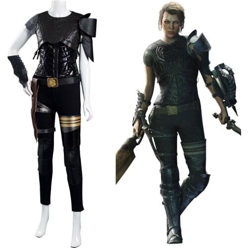 Movie Monster cos Hunter Artemis Cosplay Costume Vest Pants Unform Suit Halloween Carnival Outfits Adult