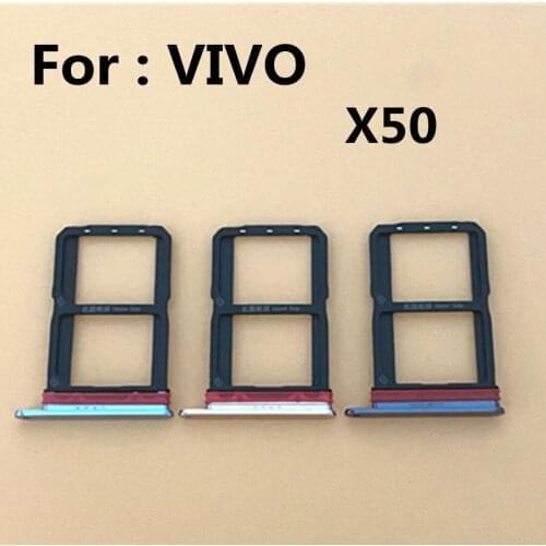 Micro Nano SIM Card Holder Tray Slot Replacement Part SIM Card Holder Adapter Socket For VIVO X50 4G tray