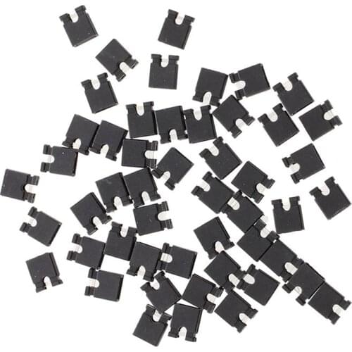 50 pcs 2.54mm Jumper Cap mini Jumper Short Circuit Cap Connectors