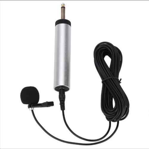 Mini Portable Wired Electret Condenser Lapel Lavalier Clip-on Musical Instrument Mic Microphone for Guitar Sax Trumpet Violin