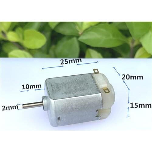Mini Electric 130 Motor DC 3V -7.4V 6V High Speed Strong Magnetic Carbon Brush DIY Toy Model Small Fan Four-wheel Car Boat Drive