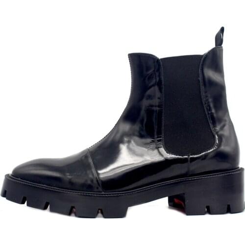 Fashion Men Boots Winter Genuine Leather Ankle boots breathable Black short motorcycle boots High Quality Mens Boots