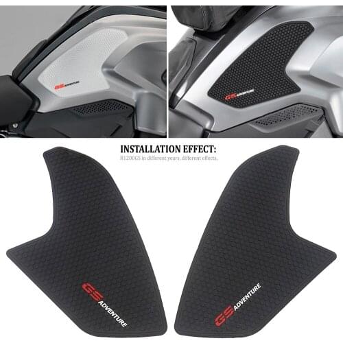 Motorcycle Non-Slip Side Fuel Tank Stickers Waterproof Pad Rubber Sticker For BMW R1200GS R 1200 GS LC 2013-2018 2017 2016 2015