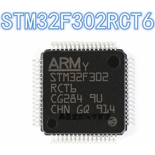 1PCS 100% new original authentic STM32F302RCT6 QFP-64 32F302RCT6 QFP64 32-bit microcontroller chip