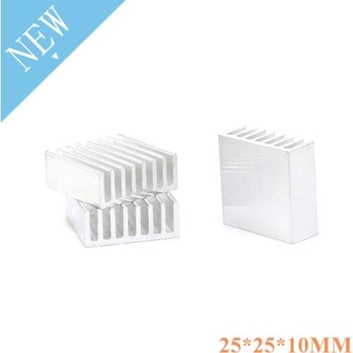 5pcs 25*25*10mm Heatsink 25x25x10mm Heat sink Transistor Cooler Radiator Aluminum for Electronic Chip Heat Dissipation Cooling