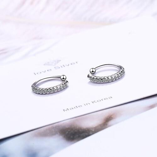 Simple Ear Clip on Earrings no Pierced non Piercing Jewelry Ear Cuff Zircon Earring Earcuff for Women Girl