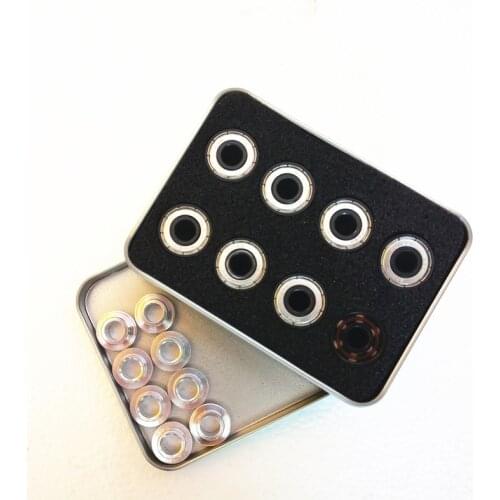 Swiss BSB white ceramic bearing for inline speed skating wheels 608 standard skating bear for CITYRUN for Powerslide speed patin