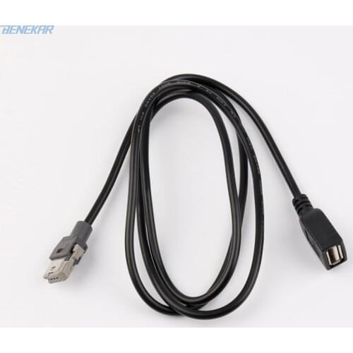 Benekar Stereo USB Aux Cable For Peugeot 207 307 308 407 Citroen C2 C3 C4 RD9 RD43 RD45 Radio