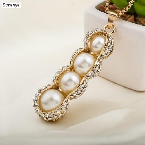 Женские ожерелья из жемчуга Stmanya China At AliExpress