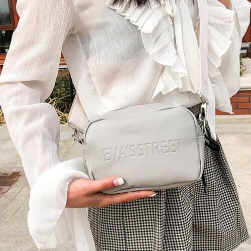 SENKEY Leather Women Shoulder bag Ladies Messenger Bags Handbag Fashion Females Letter printing Travel Crossbody Bag wallet
