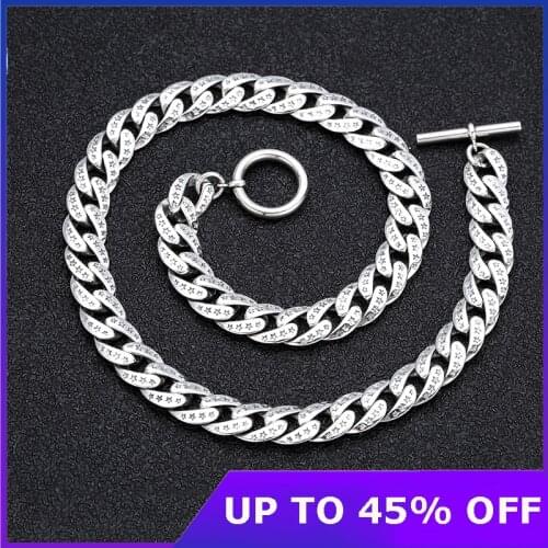 Thai silver Five Pointed Star Chain Pure 925 Sterling Silver Choker Necklace Pendant Jewelry For Men Women 2021 New Arrival