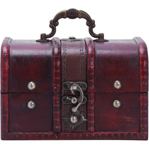 Multi Vintage Jewelry Necklace Bracelet Gifts Box Storage Organizer Wooden Cases Size:16*11.5*10.2cm Types:Types 2
