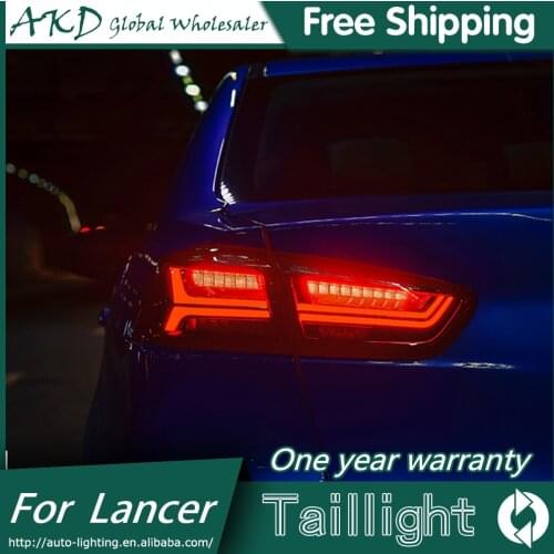 AKD Car Styling Tail Lamp for Mitsubishi Lancer EX Tail Lights 2008-2016 LED Tail Light Signal LED DRL Stop Rear Lamp Accessory