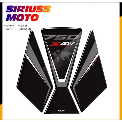Scooter Fuel Tank Pad Protection Sticker 3D Resin Prevent Scratc Decal Case for Honda X-ADV Xadv 750