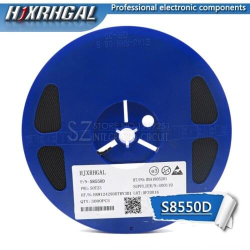 1Reel 3000pcs S8550 SMD S8550D SOT23 2TY SOT new and original hjxrhgal