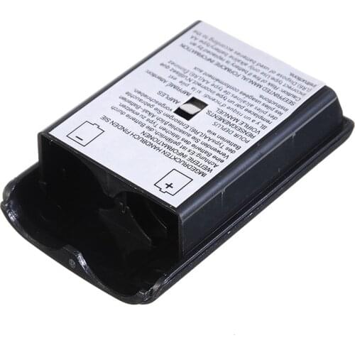 1pc New Arriwal Black AA Battery Cover ABS Plastic Battery Holder Shell Case for XBOX 360 Wireless Controller Game Accessories