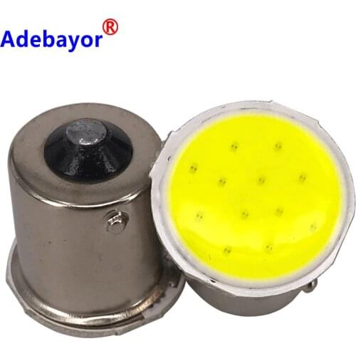 100pcs 1156 BA15S P21W LED Turn Signal Bulb COB 12smd Car Interior Light Parking Reverse Back Brake Lamp 12V