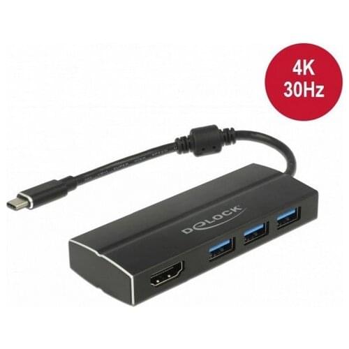 USB C to HDMI Adapter DELOCK 63931 4K Black