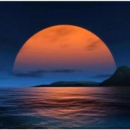 New Product 5D DIY Full Round/Square Diamond Painting Moon Night 3D Embroidery Cross Stitch Rhinestone Mosaic Home Decor YC292